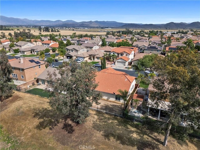 225 Caldera Ln, Hemet, CA 92545 - aerial perspective of suburban area featuring a mountain backdrop
