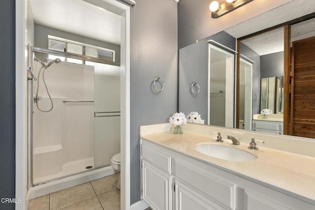 817 Copper Privado, Ontario, CA 91762 - full bath featuring toilet, tile patterned floors, a stall shower, and vanity