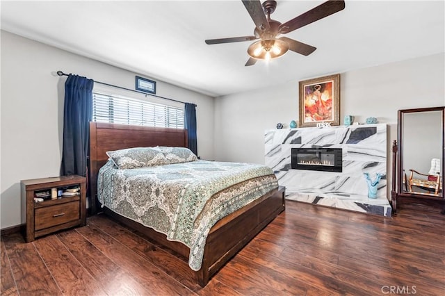 5471 Santa Gertrudes Ave, Garden Grove, CA 92845 - bedroom featuring wood finished floors and a ceiling fan