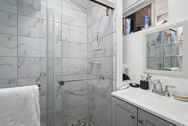 17010 Pocono St, La Puente, CA 91744 - full bathroom with a stall shower and vanity