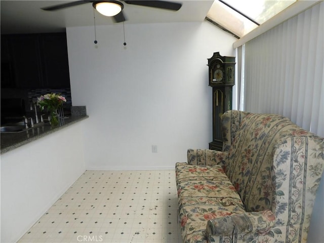 10755 Jasper Ave, Redlands, CA 92374 - living area with light flooring and a ceiling fan