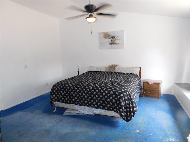 10755 Jasper Ave, Redlands, CA 92374 - bedroom with carpet floors, ceiling fan, and baseboards