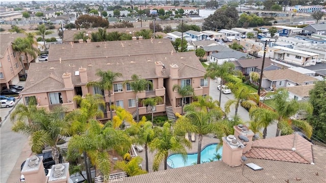 21848 S Vermont Ave Unit 6, Torrance, CA 90502 - aerial perspective of suburban area featuring a pool area