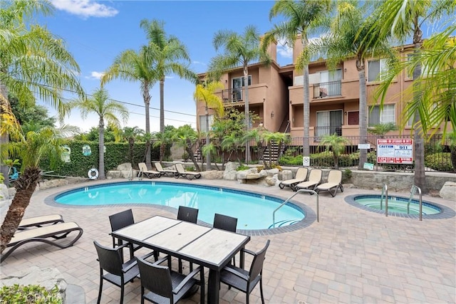 21848 S Vermont Ave Unit 6, Torrance, CA 90502 - community pool featuring a patio area, a hot tub, and stairs