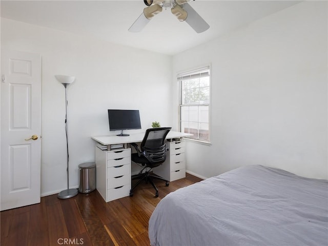 22305 Ladeene Ave, Torrance, CA 90505 - bedroom featuring wood finished floors, baseboards, and ceiling fan