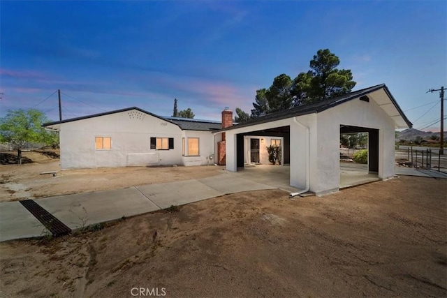 18710 Corwin Rd, Apple Valley, CA 92307 - view of front of house featuring a chimney and fence