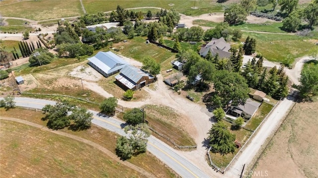 aerial view of property's location with rural landscape