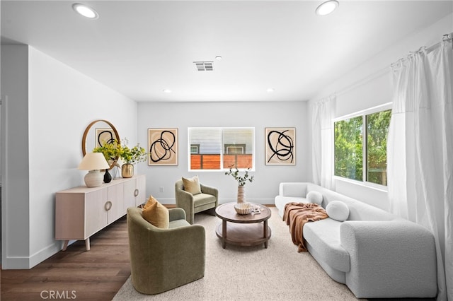160 S Altadena Dr, Pasadena, CA 91107 - living area featuring recessed lighting, wood finished floors, and baseboards