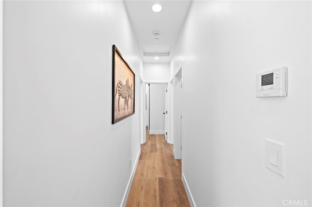 160 S Altadena Dr, Pasadena, CA 91107 - hall featuring baseboards, wood finished floors, and recessed lighting