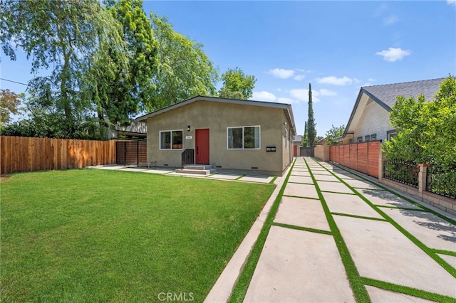 160 S Altadena Dr, Pasadena, CA 91107 - bungalow with stucco siding, crawl space, and a patio area