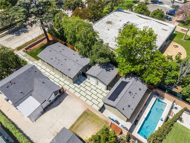 160 S Altadena Dr, Pasadena, CA 91107 - aerial view of a pool