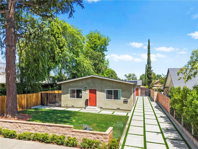 160 S Altadena Dr, Pasadena, CA 91107 - rear view of property with stucco siding and entry steps