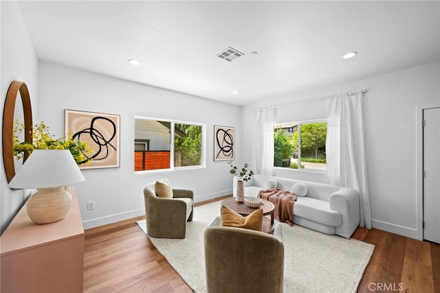 160 S Altadena Dr, Pasadena, CA 91107 - living area featuring wood finished floors, baseboards, and recessed lighting