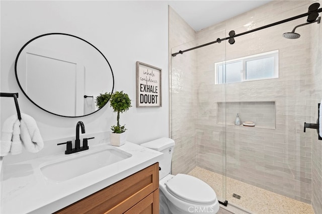 160 S Altadena Dr, Pasadena, CA 91107 - bathroom with a shower stall, toilet, and vanity