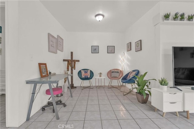 office featuring light tile patterned floors