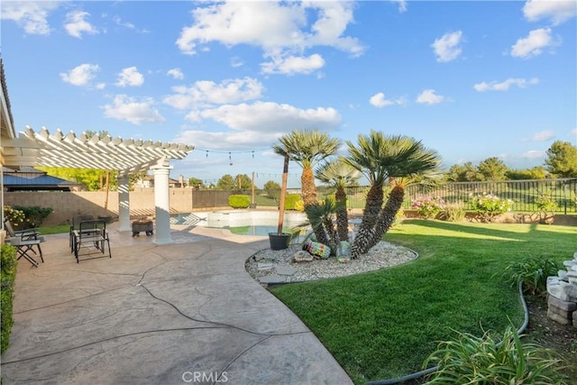4064 Prestwick Ln, Palmdale, CA 93551 - view of yard featuring a pergola and a patio