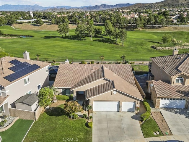 4064 Prestwick Ln, Palmdale, CA 93551 - aerial view of residential area with a golf course and a water and mountain view