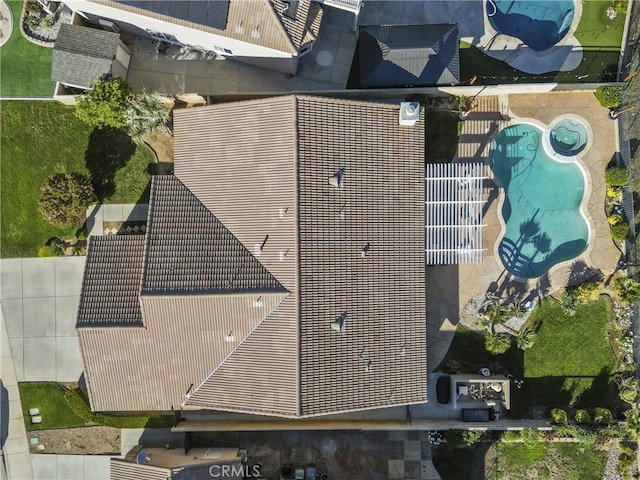 4064 Prestwick Ln, Palmdale, CA 93551 - aerial view of a pool