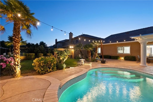 4064 Prestwick Ln, Palmdale, CA 93551 - view of swimming pool featuring a patio area and a fenced backyard