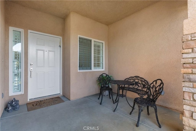 4064 Prestwick Ln, Palmdale, CA 93551 - property entrance with stucco siding