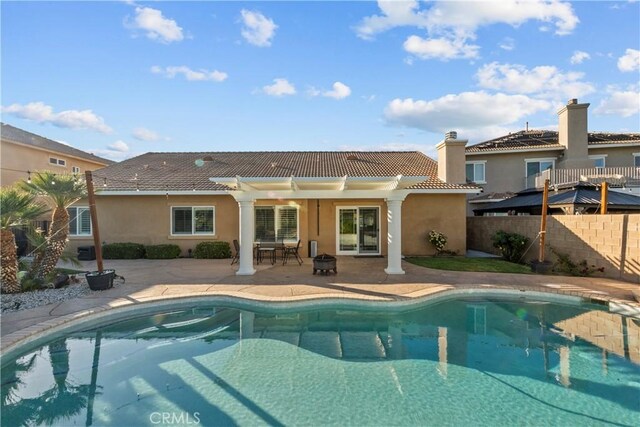 4064 Prestwick Ln, Palmdale, CA 93551 - view of swimming pool with a patio area and a pergola