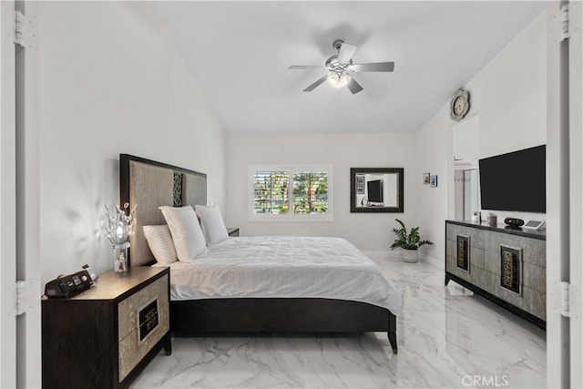 4064 Prestwick Ln, Palmdale, CA 93551 - bedroom with light marble finish flooring and ceiling fan
