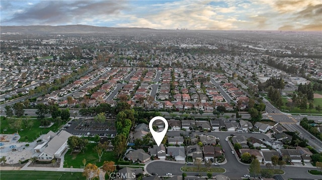 30 Yorktown, Irvine, CA 92620 - aerial view of property's location with a mountainous background and nearby suburban area