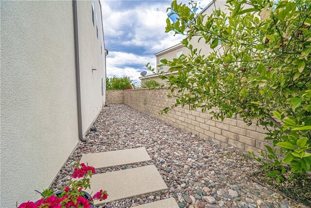 view of fenced backyard