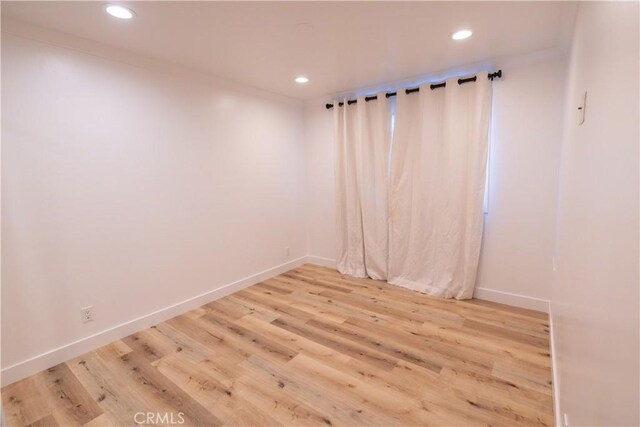 12539 Presnell St, Los Angeles, CA 90066 - unfurnished room featuring recessed lighting, light wood-type flooring, and baseboards