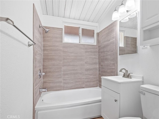 15533 Heartsease Ln, Victorville, CA 92395 - full bath with tub / shower combination, toilet, and vanity