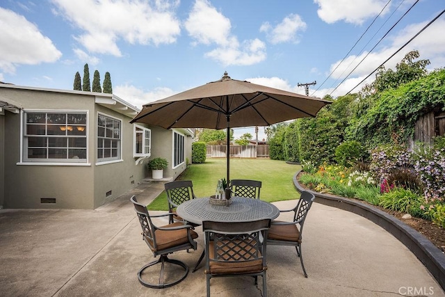 14691 Leon Pl, Tustin, CA 92780 - view of patio featuring outdoor dining area