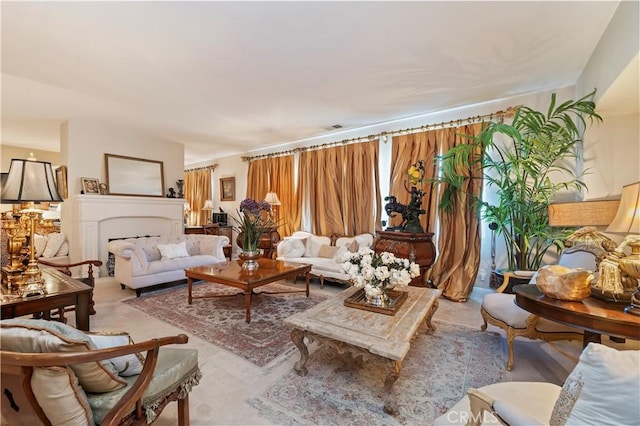 16418 Village Meadow Dr, Riverside, CA 92503 - living room featuring a fireplace