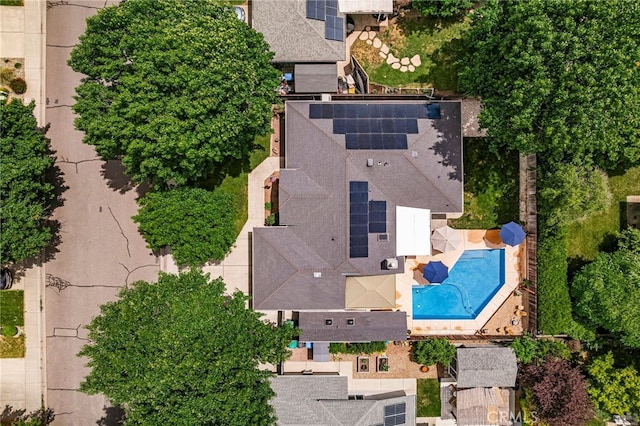 3171 Eagle Lake Ct, Chico, CA 95973 - aerial view of property and surrounding area featuring a pool area