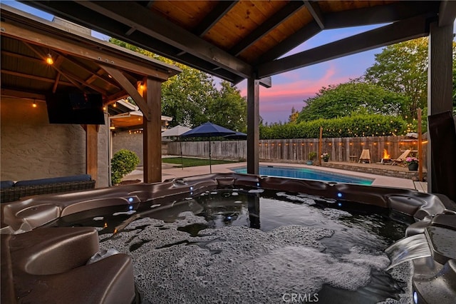 3171 Eagle Lake Ct, Chico, CA 95973 - fenced backyard with a hot tub