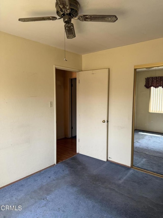 4117 S C St, Oxnard, CA 93033 - unfurnished bedroom with carpet, ceiling fan, and a closet