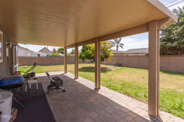 4117 S C St, Oxnard, CA 93033 - fenced backyard with a patio area