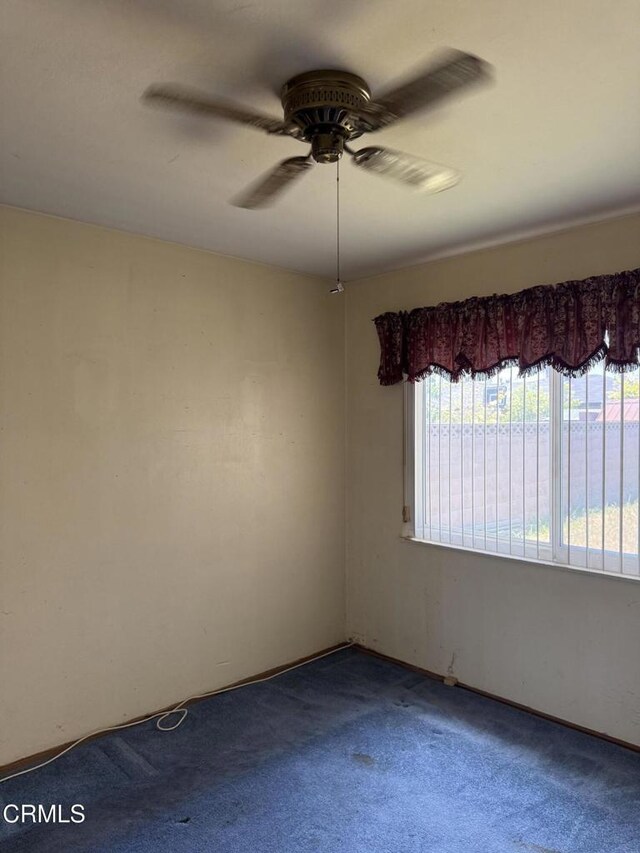 4117 S C St, Oxnard, CA 93033 - empty room with carpet and ceiling fan
