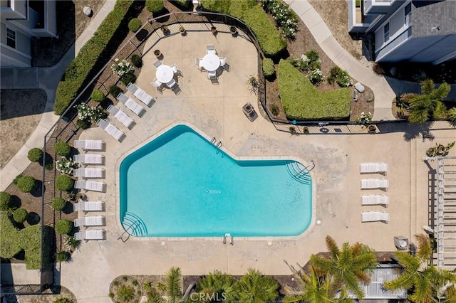 777 S Citrus Ave Unit 266, Azusa, CA 91702 - bird's eye view of a pool area