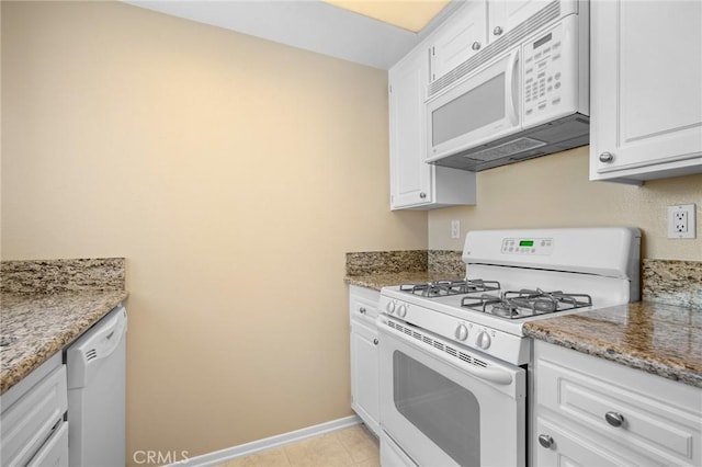 777 S Citrus Ave Unit 266, Azusa, CA 91702 - kitchen with white appliances, white cabinetry, and baseboards