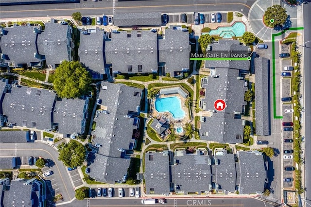 view of property location with a pool
