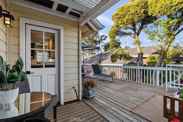 3061 Wood Dr, Cambria, CA 93428 - view of wooden deck