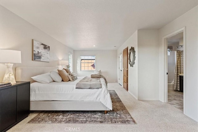 3061 Wood Dr, Cambria, CA 93428 - carpeted bedroom with a textured ceiling and baseboards