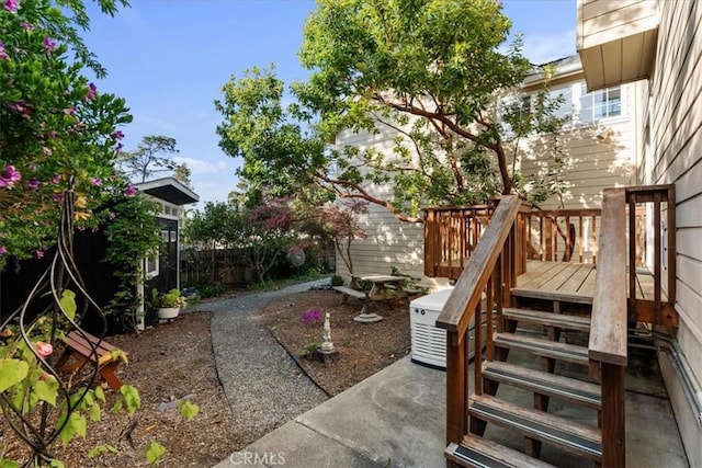 3061 Wood Dr, Cambria, CA 93428 - view of patio featuring a deck