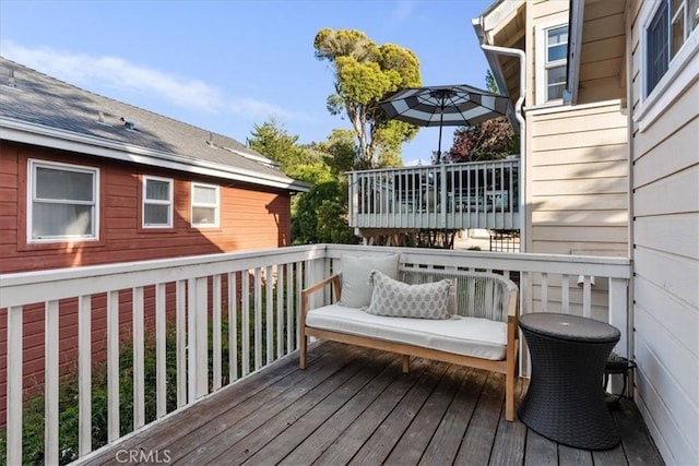 3061 Wood Dr, Cambria, CA 93428 - view of wooden terrace