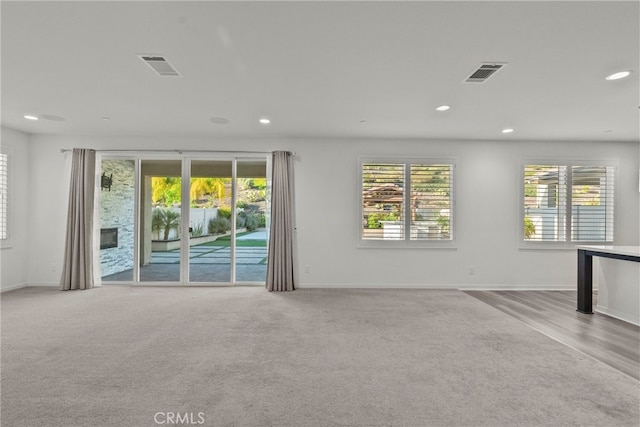 28600 Foothill Way, Saugus, CA 91350 - spare room featuring healthy amount of natural light, recessed lighting, baseboards, and carpet flooring