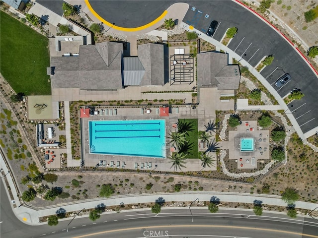 28600 Foothill Way, Saugus, CA 91350 - aerial view of a pool area