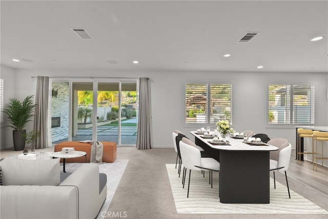 28600 Foothill Way, Saugus, CA 91350 - dining area with recessed lighting and baseboards