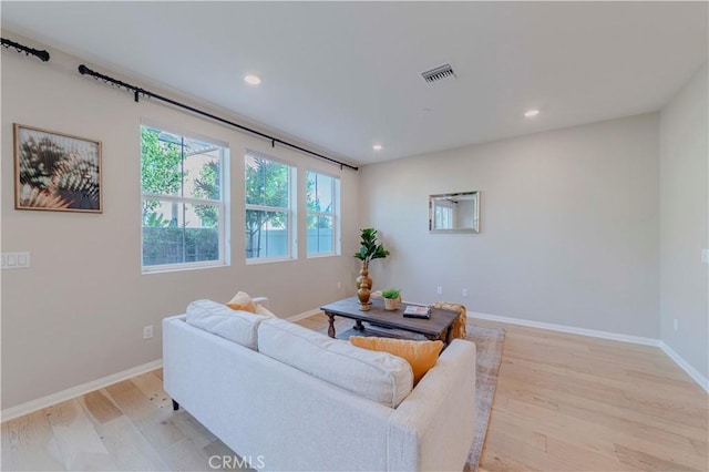 1705 Almond Tree Pl, Upland, CA 91784 - living room featuring light wood finished floors, baseboards, and recessed lighting