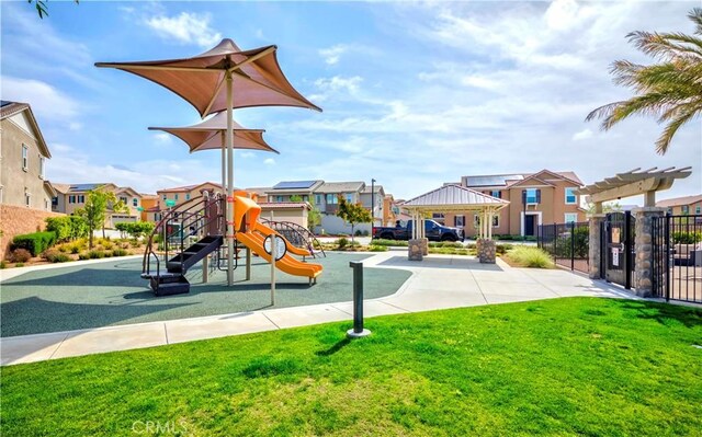 1705 Almond Tree Pl, Upland, CA 91784 - community jungle gym with a residential view