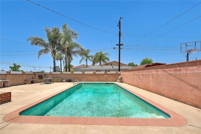 18021 E Cypress St, Covina, CA 91722 - view of pool with a patio area and a fenced backyard